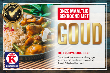 Goud bij de maaltijdkeuring